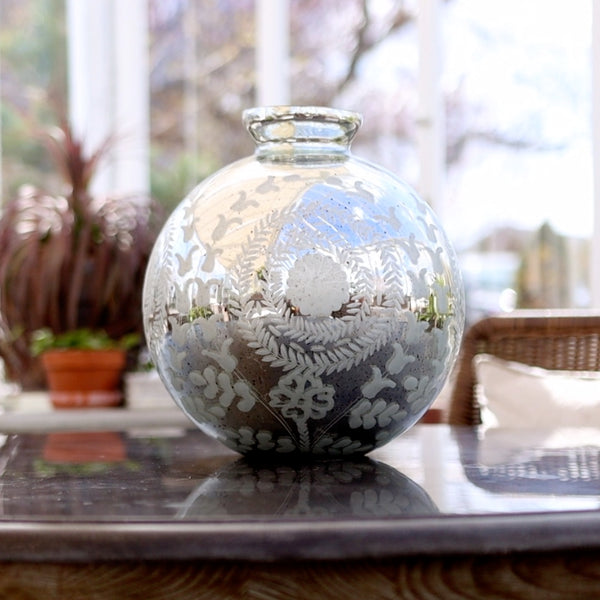 mercury glass plant pot Mercury Glass Vase