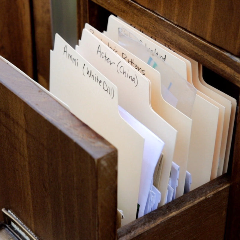 Garden Answer Seed Library (12 Drawer)