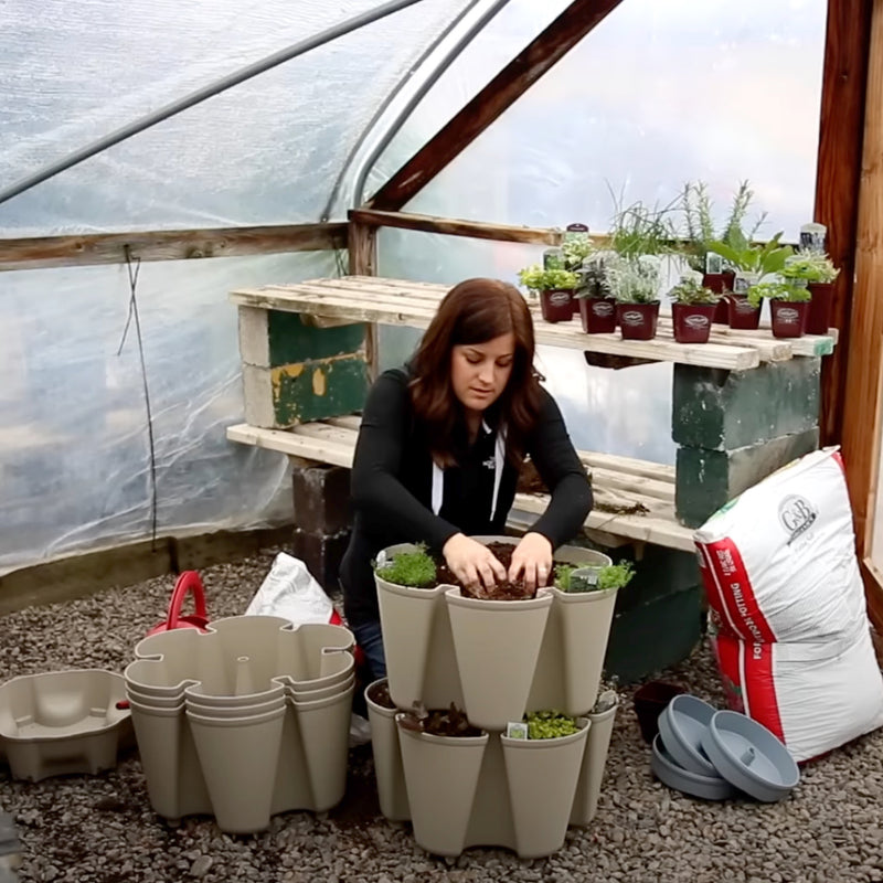 GreenStalk Stunning Stone 5 Tier Original Vertical Planter (Basic Texture)