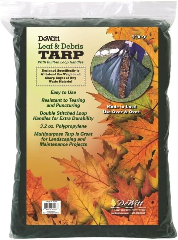 DeWitt Leaf & Debris Tarp 9ft W x 9ft L – Garden Answer