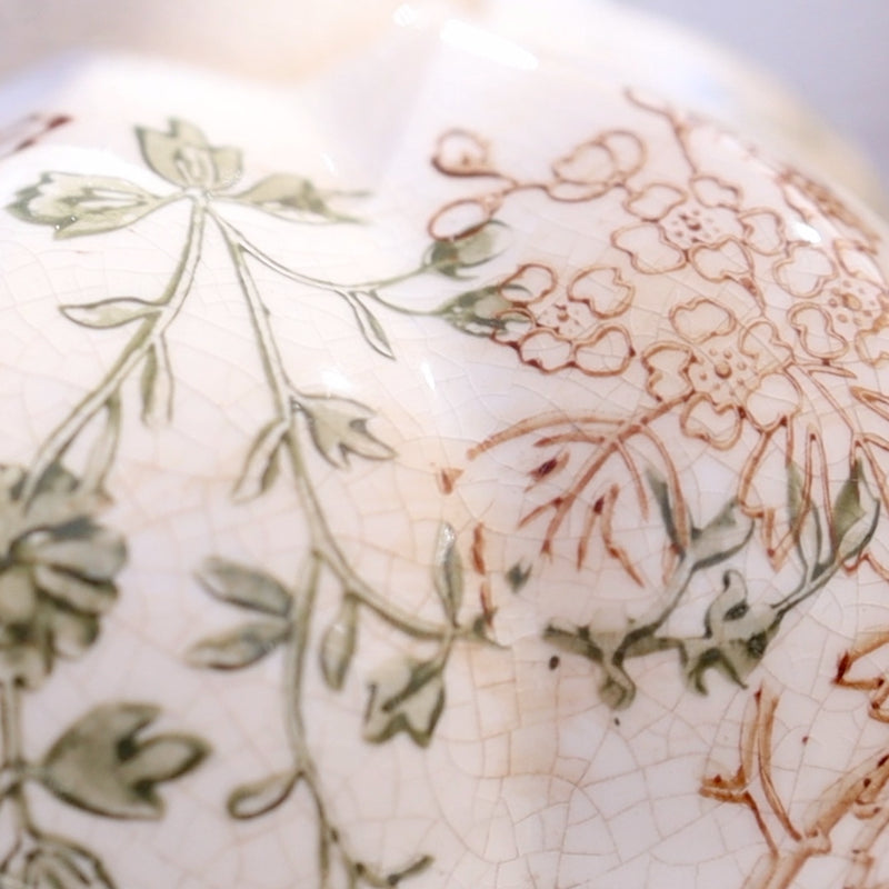 Taupe Floral Vase