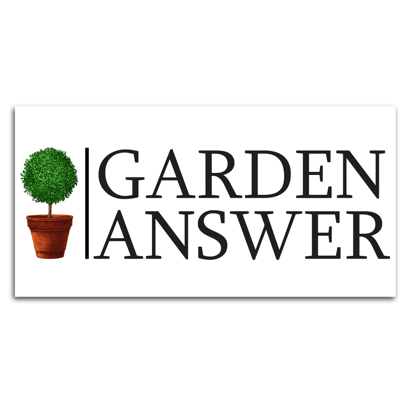 Garden Answer Sticker - White