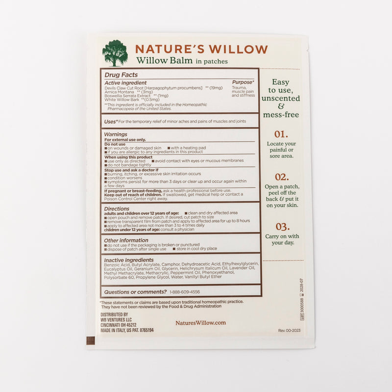 Natural Pain Relieving Patch (Pack of 6)