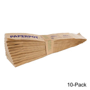A 10-pack of 55 Cell Paper Pots (10x20″), featuring biodegradable paper pots stacked as folded brown cells and bound with a branded paper sleeve.