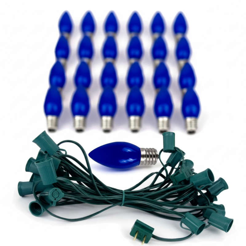 Shatterproof C9 Bulbs LED Opaque String Light (25 Feet)