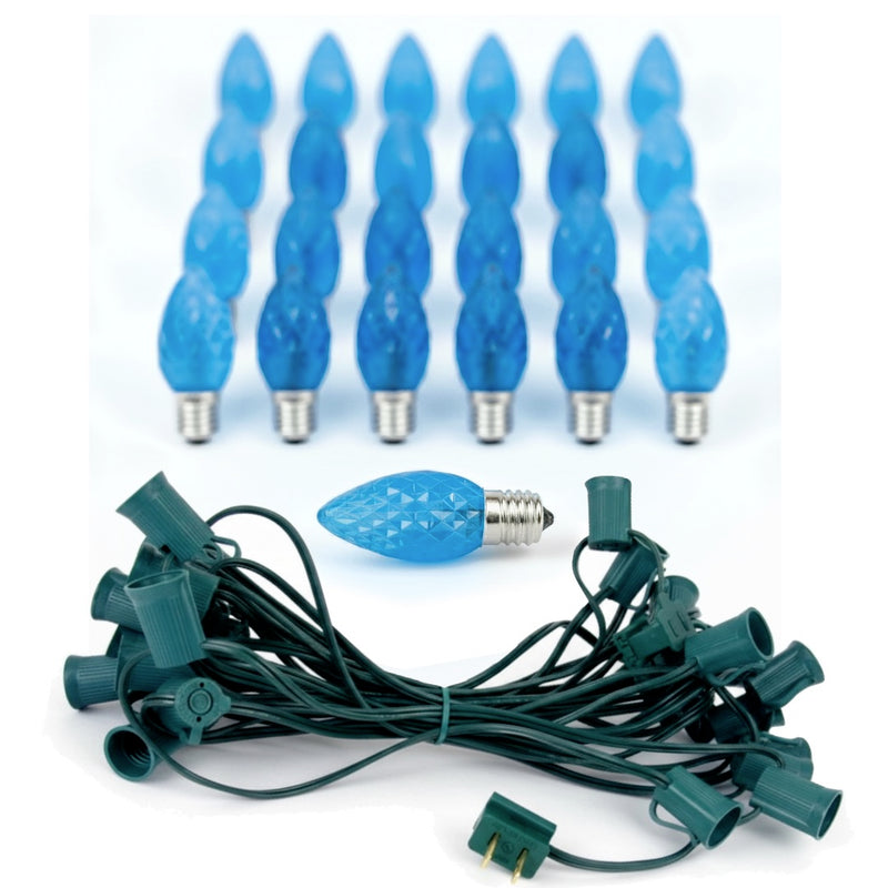 C9 LED Faceted String Light (25 Feet)
