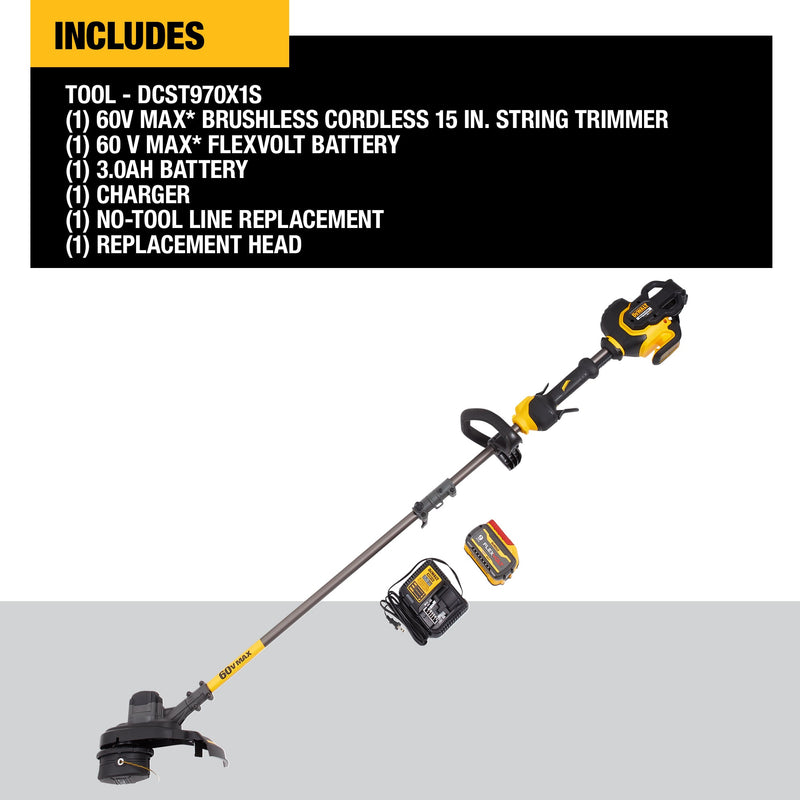 DEWALT DCST970X1 FLEXVOLT® 60V MAX* Cordless String Trimmer