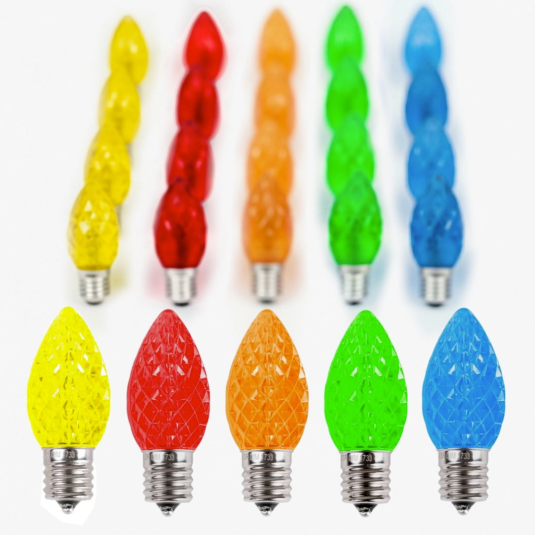 C9 LED Faceted Bulbs (25 Pack) – Garden Answer
