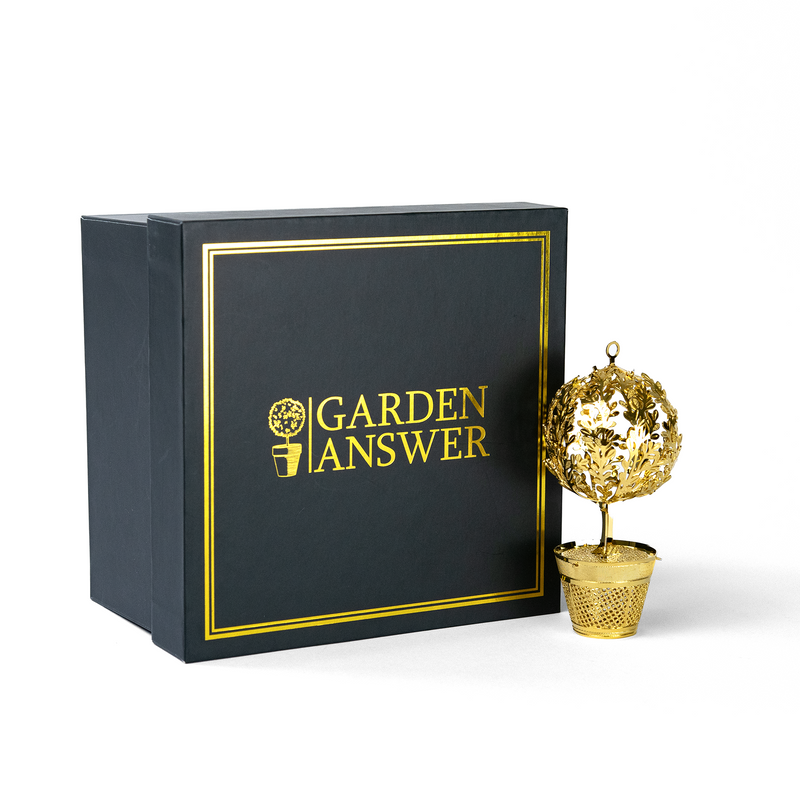 Gold Topiary Christmas Ornament