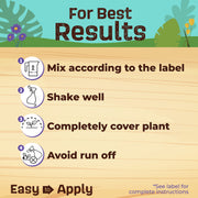 A picture of how to use neem max for the best results