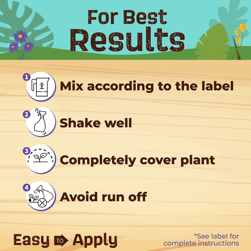 A picture of how to use neem max for the best results
