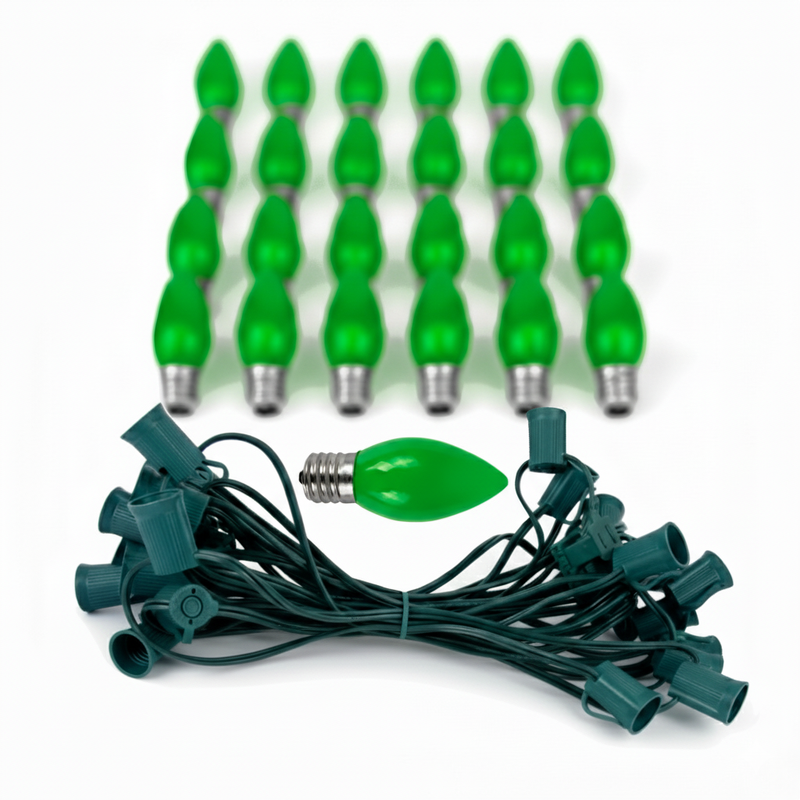 Shatterproof C9 Bulbs LED Opaque String Light (25 Feet)