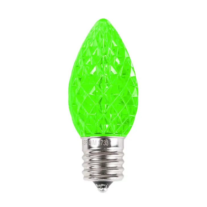C9 LED Faceted Bulbs (25 Pack)