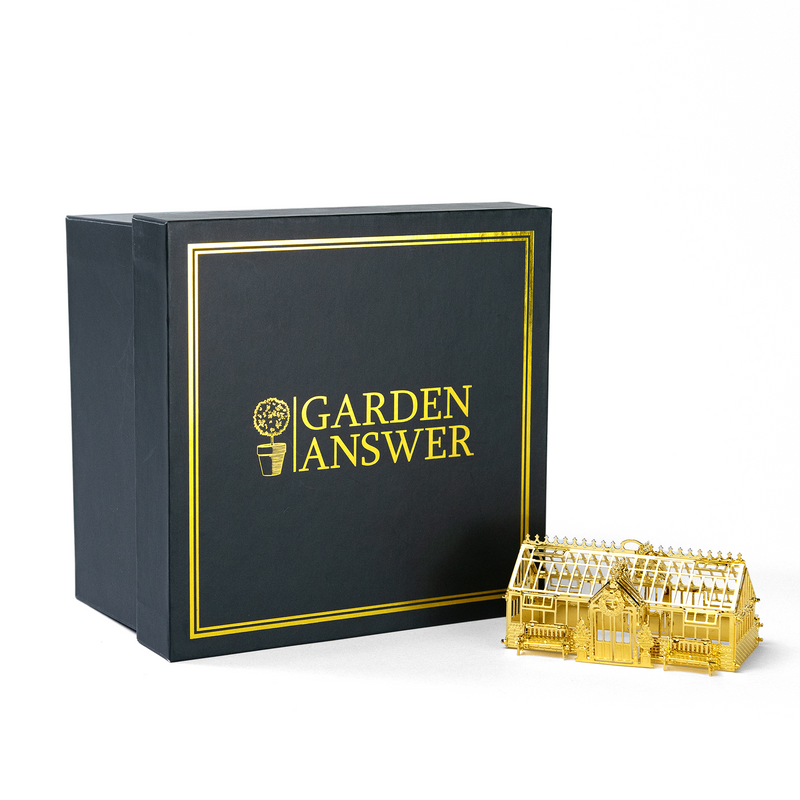 Gold Greenhouse Christmas Ornament