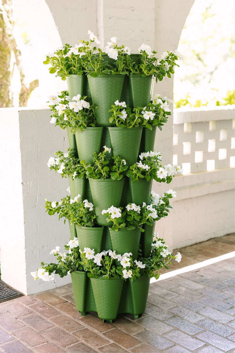 GreenStalk 5 Tier Original Vertical Planter (Basket Weave Texture)