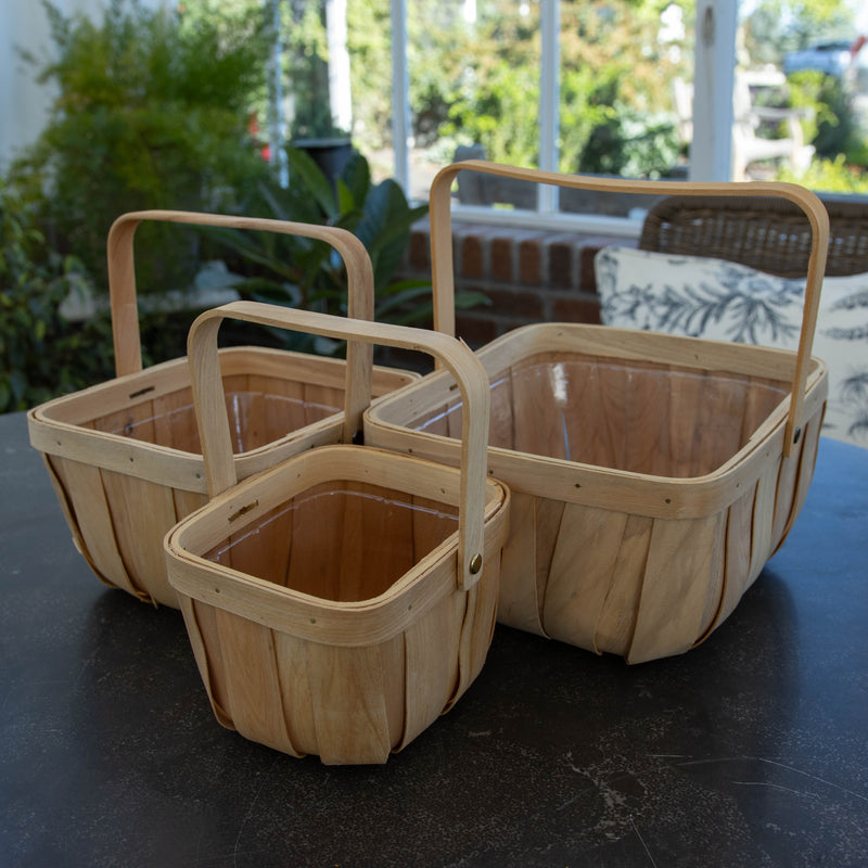 Blond Birch Basket Set