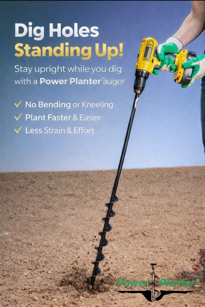 Power Planter Tree Planting Auger Bit (2” x Variable Length)