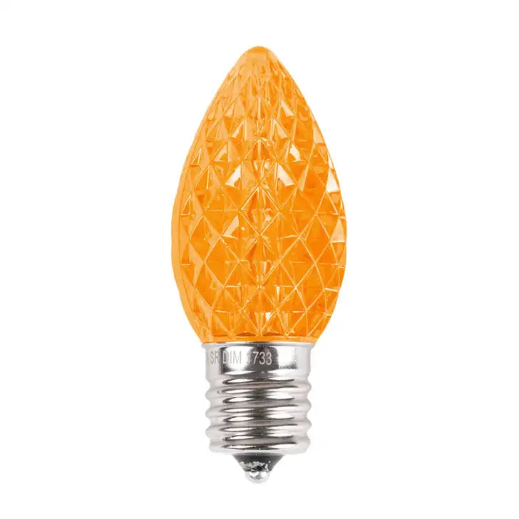 C9 LED Faceted Bulbs (25 Pack)