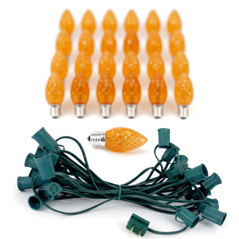 C9 LED Faceted String Light (25 Feet)