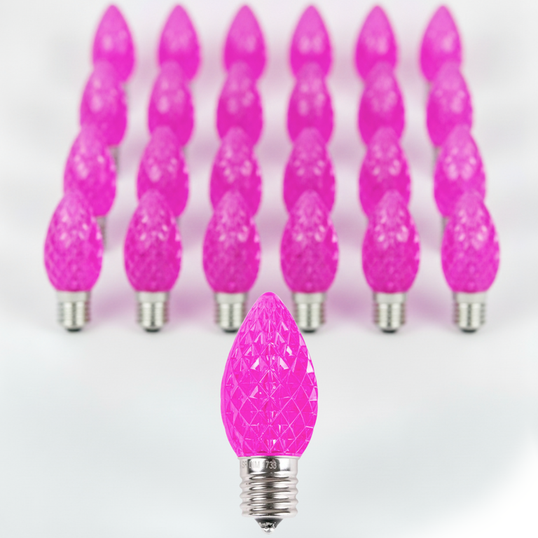 C9 LED Faceted Bulbs (25 Pack) – Garden Answer