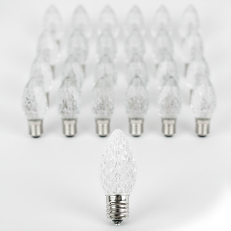 C9 LED Twinkle Bulbs (25 Pack)