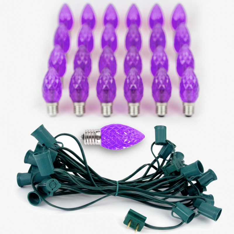 C9 LED Faceted String Light (25 Feet)