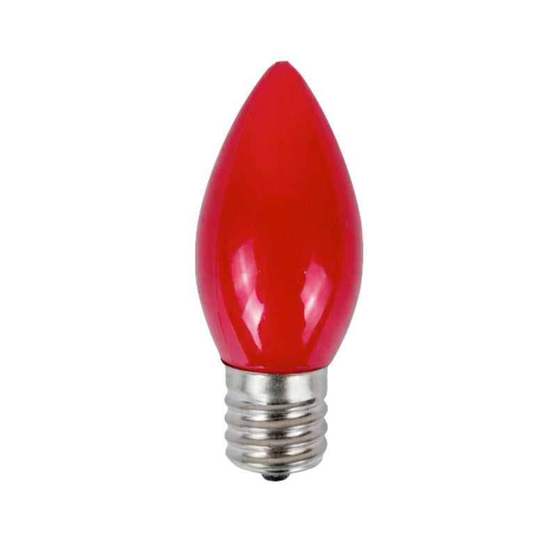 Shatterproof C9 LED Opaque Bulbs (25 Pack)