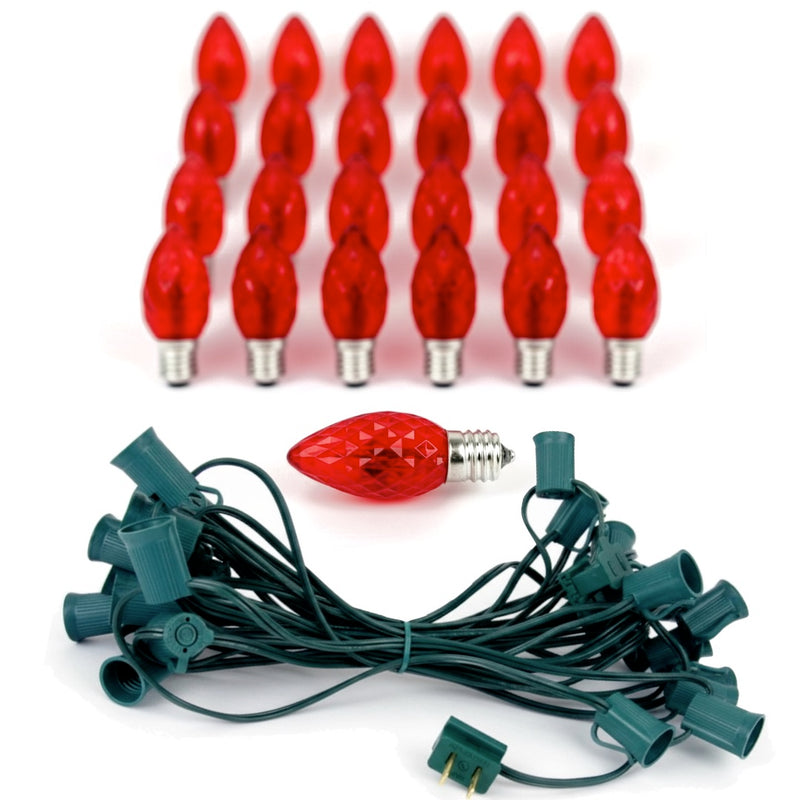C9 LED Faceted String Light (25 Feet)