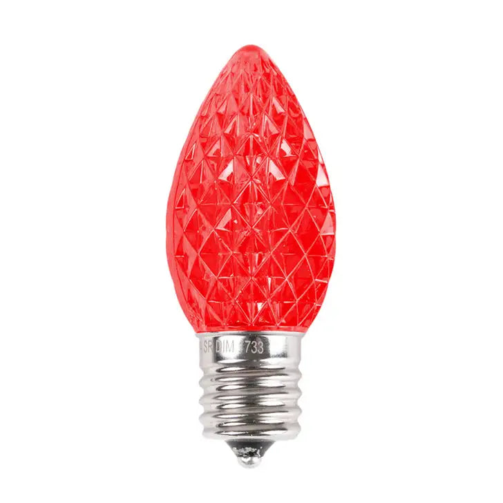 C9 LED Faceted Bulbs (25 Pack)