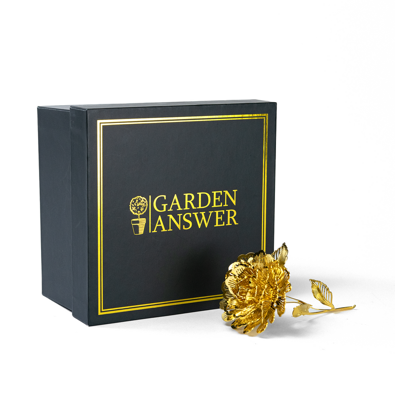 Gold Rose Christmas Ornament