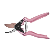 FELCO 6 Pink Blossom pruning shears with pink handles and a curved metal blade.