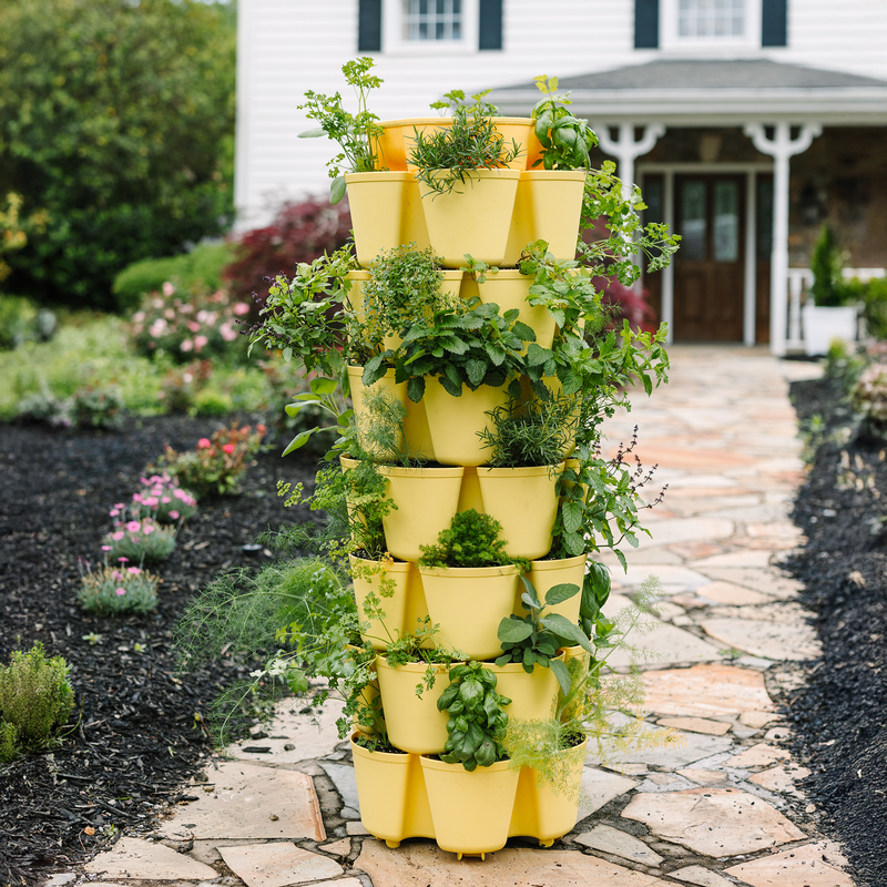 GreenStalk Lemon 7 Tier Leaf Vertical Planter (Basic Texture)