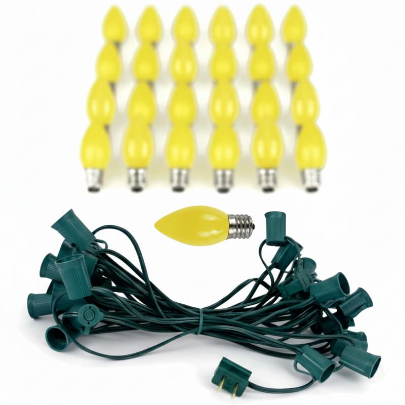 Shatterproof C9 Bulbs LED Opaque String Light (25 Feet)