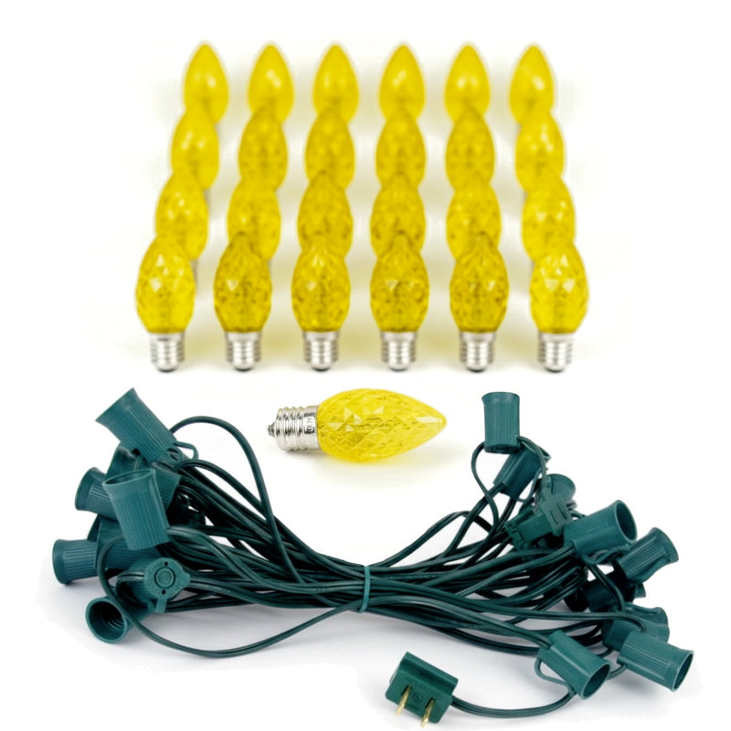 C9 LED Faceted String Light (25 Feet)