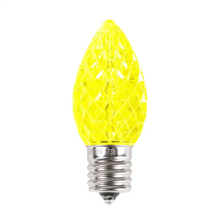 C9 LED Faceted Bulbs (25 Pack)