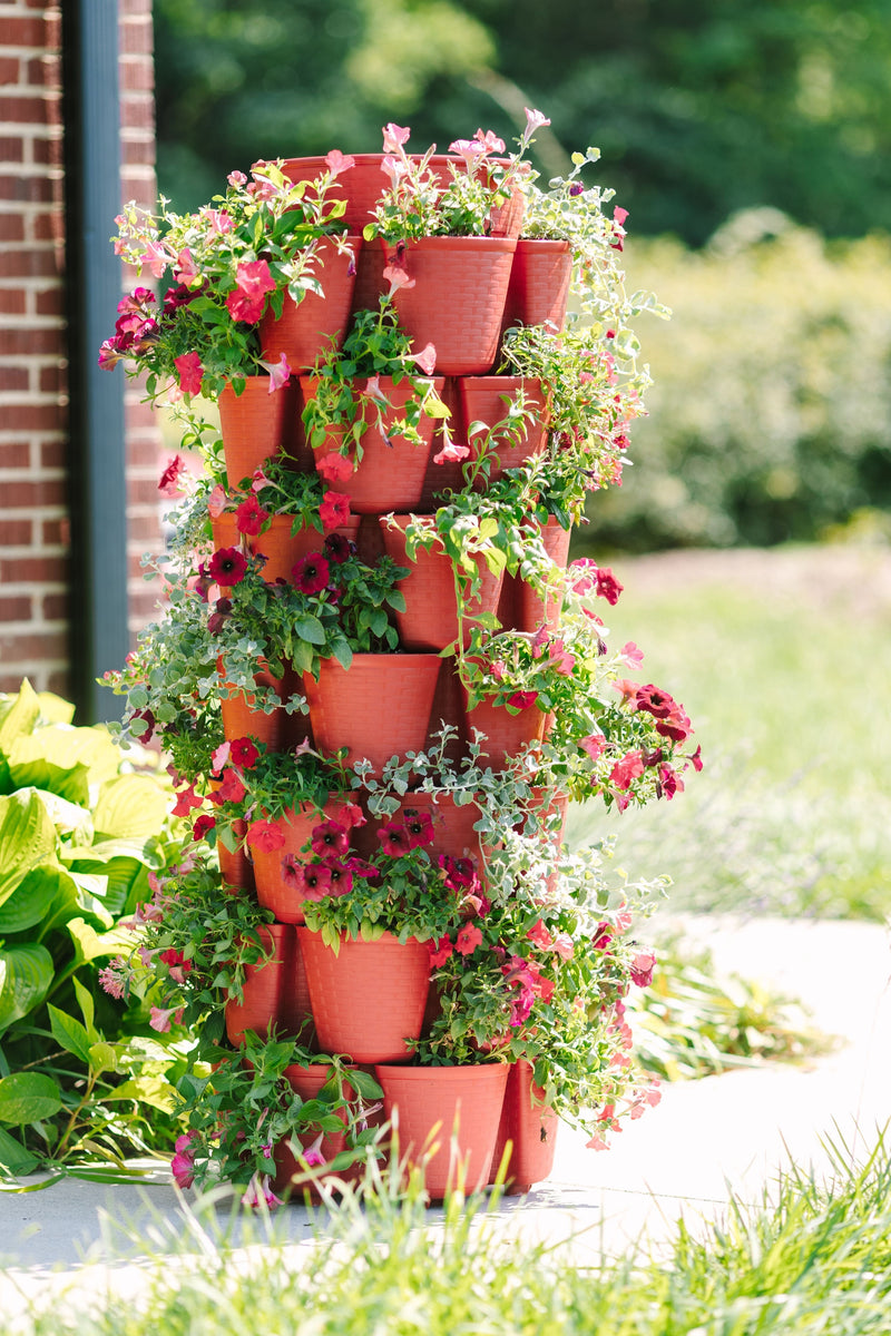 GreenStalk 7 Tier Leaf Vertical Planter (Basket Weave Texture)