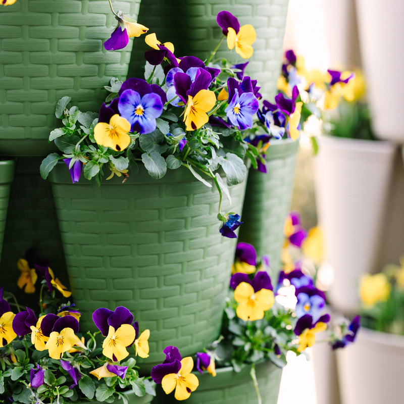 GreenStalk Evergreen 7 Tier Leaf Vertical Planter (Basket Weave Texture)