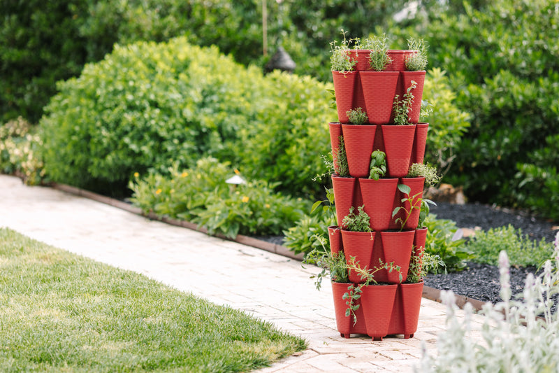 GreenStalk 5 Tier Original Vertical Planter (Basket Weave Texture)