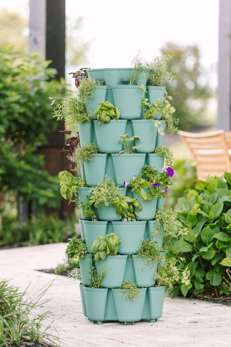 GreenStalk Evergreen 7 Tier Leaf Vertical Planter (Basic Texture)