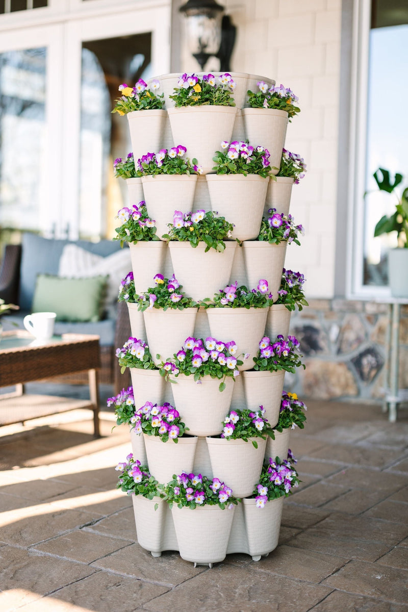 GreenStalk 7 Tier Leaf Vertical Planter (Basket Weave Texture)