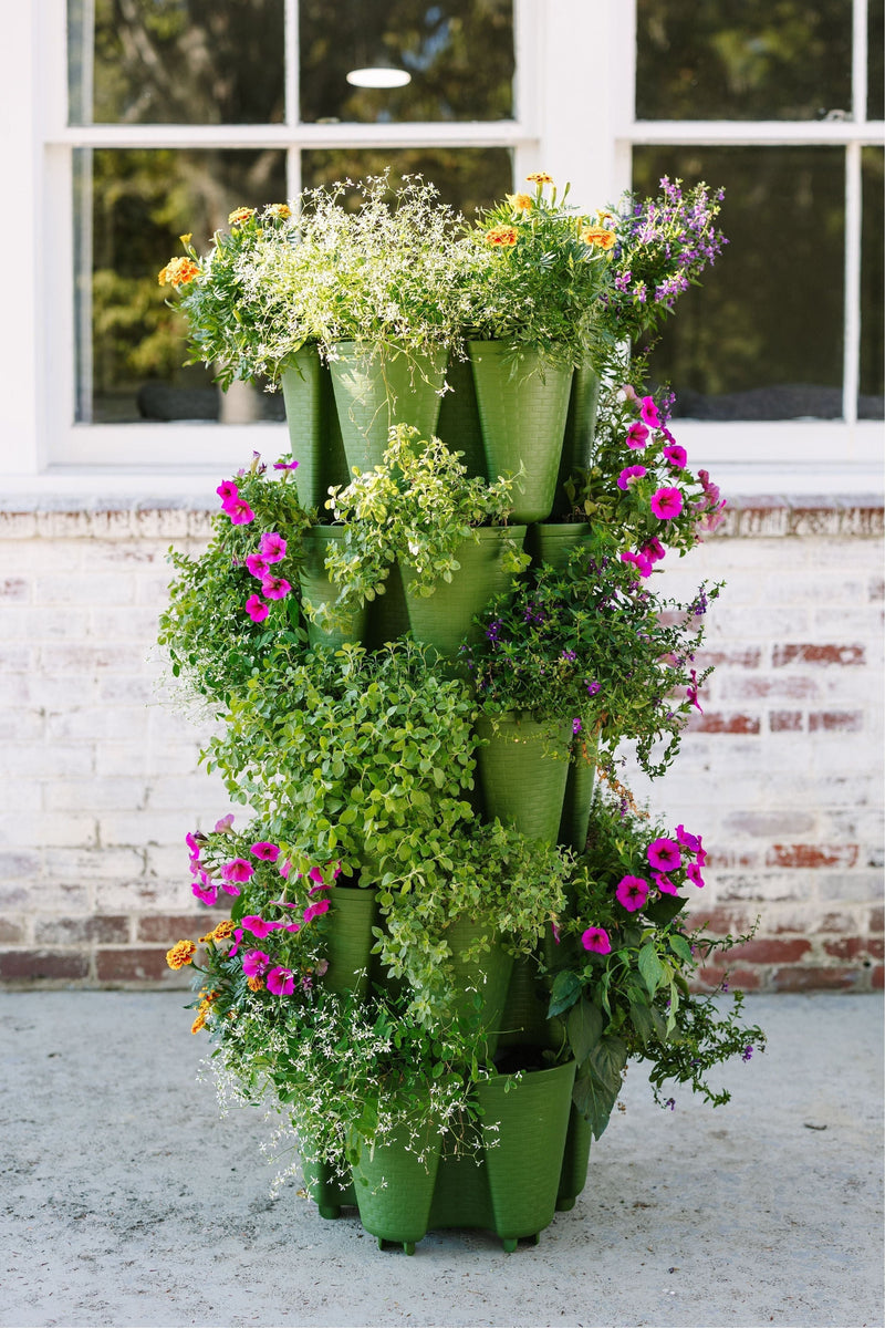 GreenStalk 5 Tier Original Vertical Planter (Basket Weave Texture)