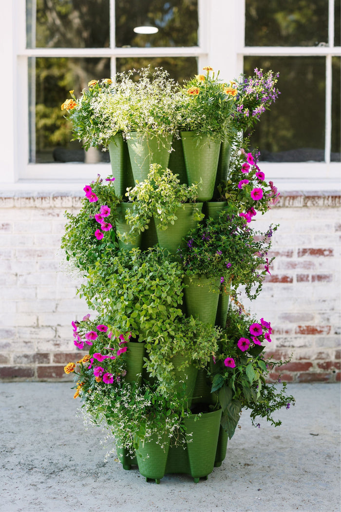 GreenStalk 5 Tier Original Vertical Planter (Basket Weave Texture)