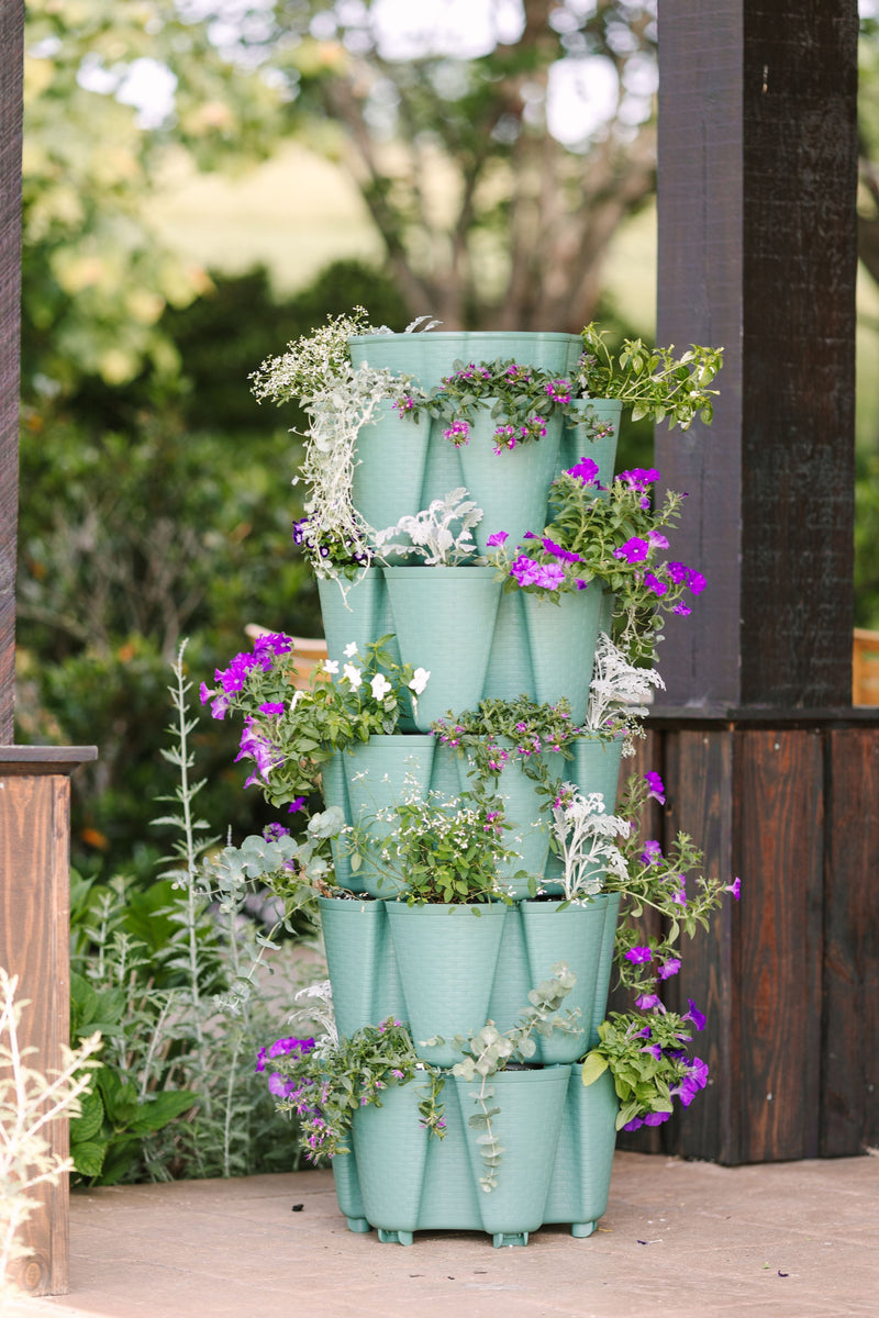 GreenStalk 5 Tier Original Vertical Planter (Basket Weave Texture)