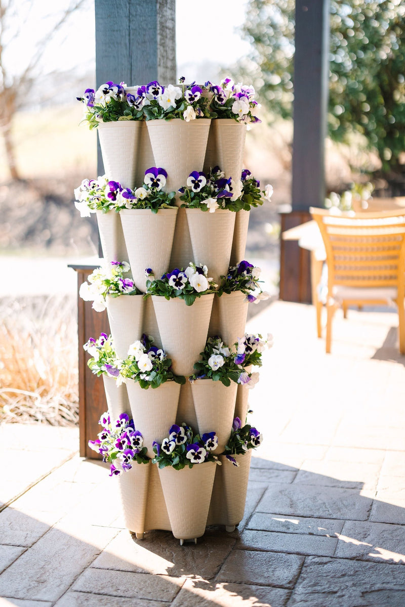 GreenStalk 5 Tier Original Vertical Planter (Basket Weave Texture)