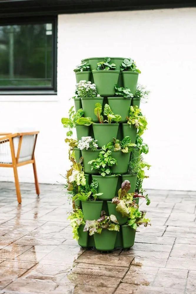 GreenStalk Evergreen 7 Tier Leaf Vertical Planter (Basic Texture)