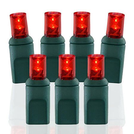 Red LED Christmas Lights (100 Light)